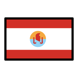 French Polynesia flag in OpenMoji style