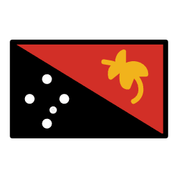 Papua New Guinea flag in OpenMoji style