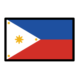 Philippines flag in OpenMoji style