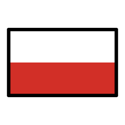 Poland flag in OpenMoji style