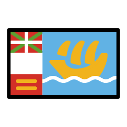 Saint Pierre and Miquelon flag in OpenMoji style