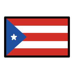 Puerto Rico flag in OpenMoji style