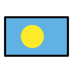 Palau flag in OpenMoji style