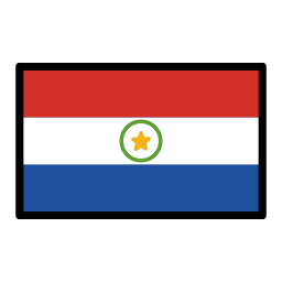 Paraguay flag in OpenMoji style