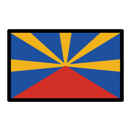 Réunion flag in OpenMoji style