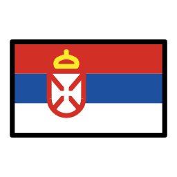 Serbia flag in OpenMoji style