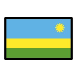 Rwanda flag in OpenMoji style