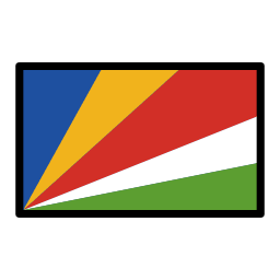 Seychelles flag in OpenMoji style