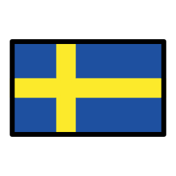 Sweden flag in OpenMoji style