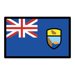 Saint Helena flag in OpenMoji style