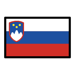 Slovenia flag in OpenMoji style