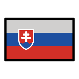 Slovakia flag in OpenMoji style