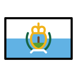 San Marino flag in OpenMoji style