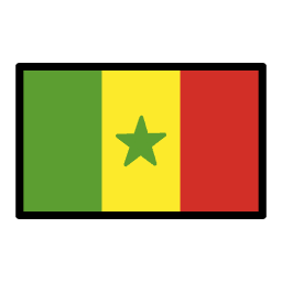 Senegal flag in OpenMoji style