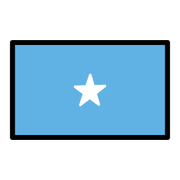 Somalia flag in OpenMoji style