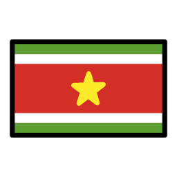 Suriname flag in OpenMoji style