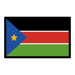 South Sudan flag in OpenMoji style