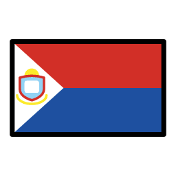 Sint Maarten flag in OpenMoji style