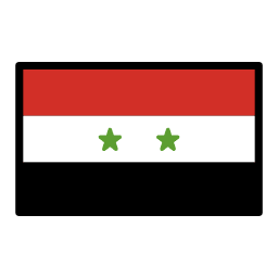 Syria flag in OpenMoji style