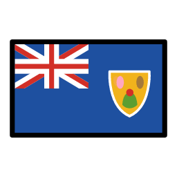 Turks and Caicos Islands flag in OpenMoji style