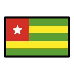 Togo flag in OpenMoji style