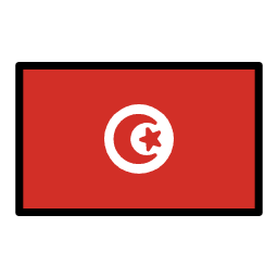 Tunisia flag in OpenMoji style