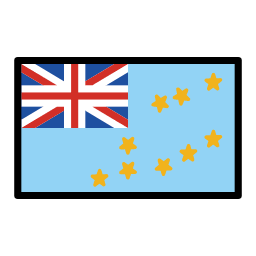 Tuvalu flag in OpenMoji style