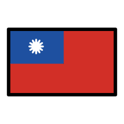 Taiwan flag in OpenMoji style