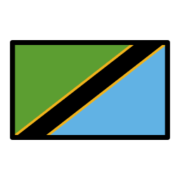 Tanzania flag in OpenMoji style