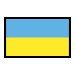 Ukraine flag in OpenMoji style