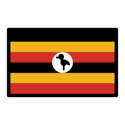 Uganda flag in OpenMoji style