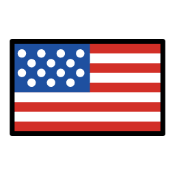 United States flag in OpenMoji style