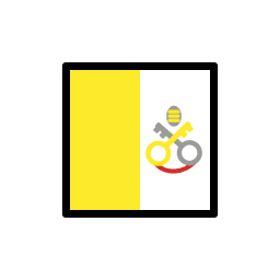 Vatican flag in OpenMoji style