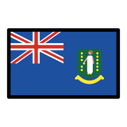 British Virgin Islands flag in OpenMoji style