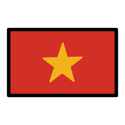 Vietnam flag in OpenMoji style