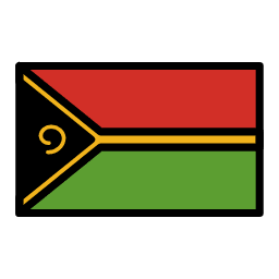 Vanuatu flag in OpenMoji style