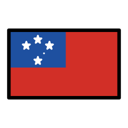 Samoa flag in OpenMoji style