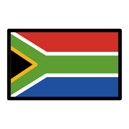 South Africa flag in OpenMoji style