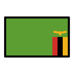 Zambia flag in OpenMoji style