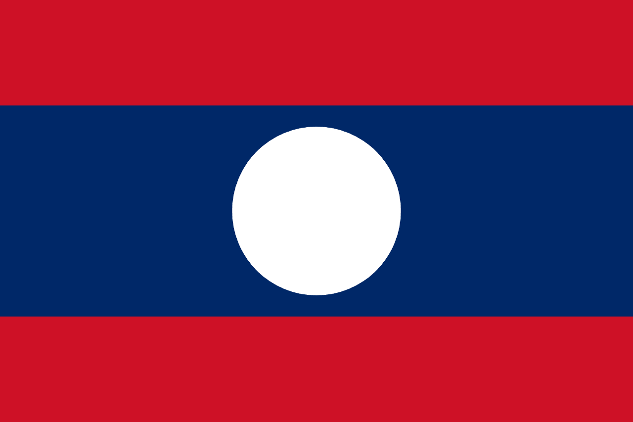 Flag of Lao People's Democratic Republic