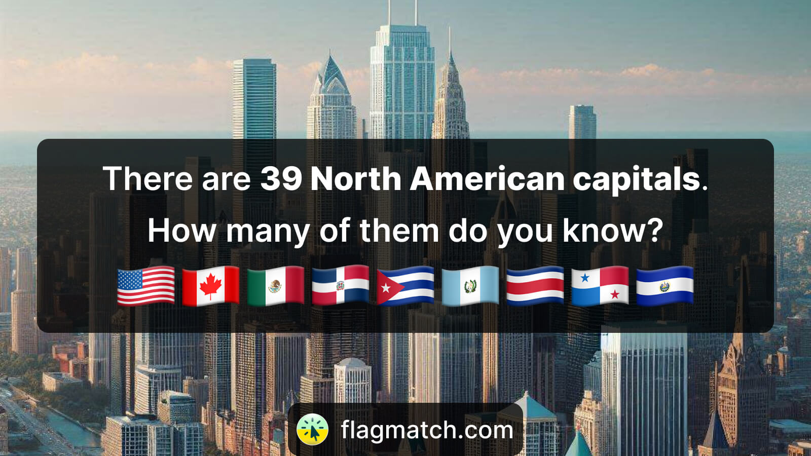 Guess the capitals of North American countries Flag Match