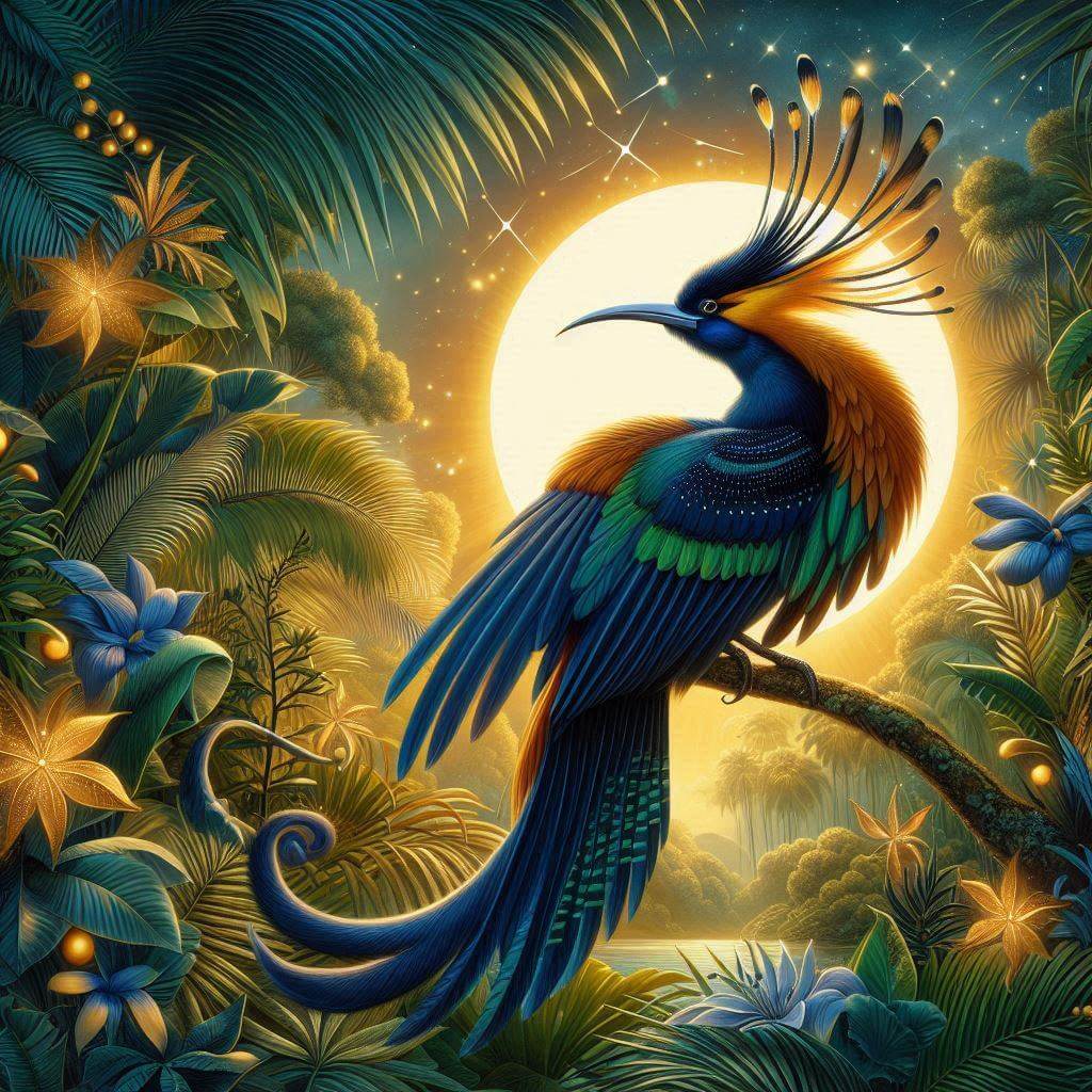 Vibrant image of a bird-of-paradise in a tropical setting, representing Papua New Guinea's cultural identity and natural beauty