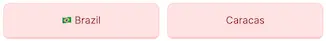 Brasil está incorrectamente emparejado con Caracas (capital de Venezuela)